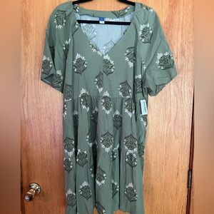 Old Navy NWT V-Neck Mini Swing Dress, Size XL